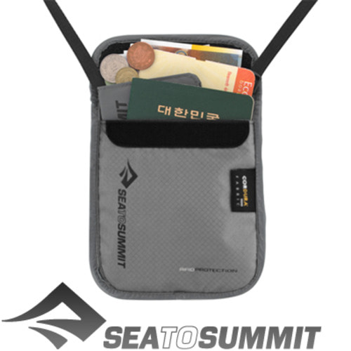 씨투써밋 지갑 패스포트 넥 파우치 RFID 그레이 여권