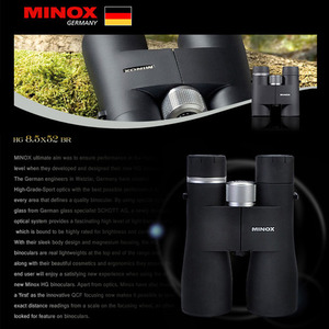 GOBUY MINOX 미녹스 쌍안경 HG 8.5x52 BR/HG 10x52 BR 캠핑 등산 컴팩트 망원경 풀멀티코팅 비구면 레즈