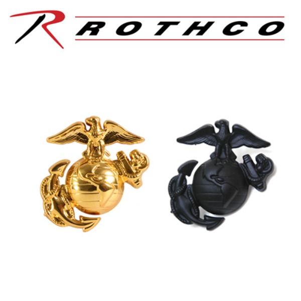 ROTHCO 로스코 USMC GOLD MARINES Badge 해병대 뱃지