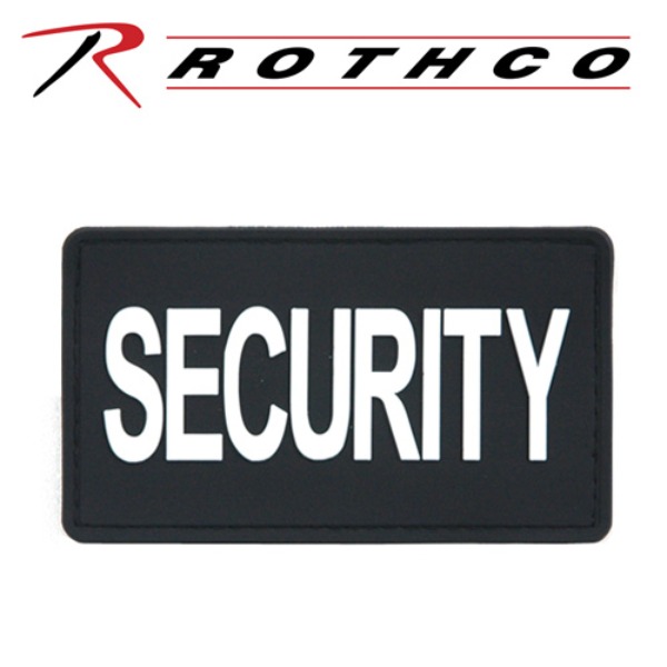 ROTHCO 로스코 택티컬 패치 SECURITY PVC 패치 와펜