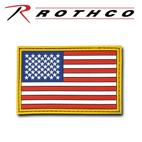 ROTHCO 로스코 택티컬 패치 21777 US FLAG PVC 와펜